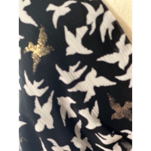 Jonathan Martin Dress size 12 V Neck Black White Print Tie Waist Garden Party - Picture 4 of 16